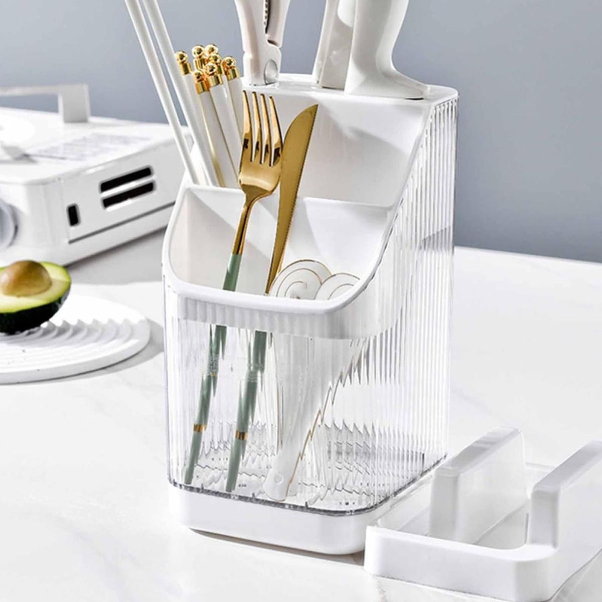 GENERICO - Organizador Escurridor De Cubiertos Y Tapas