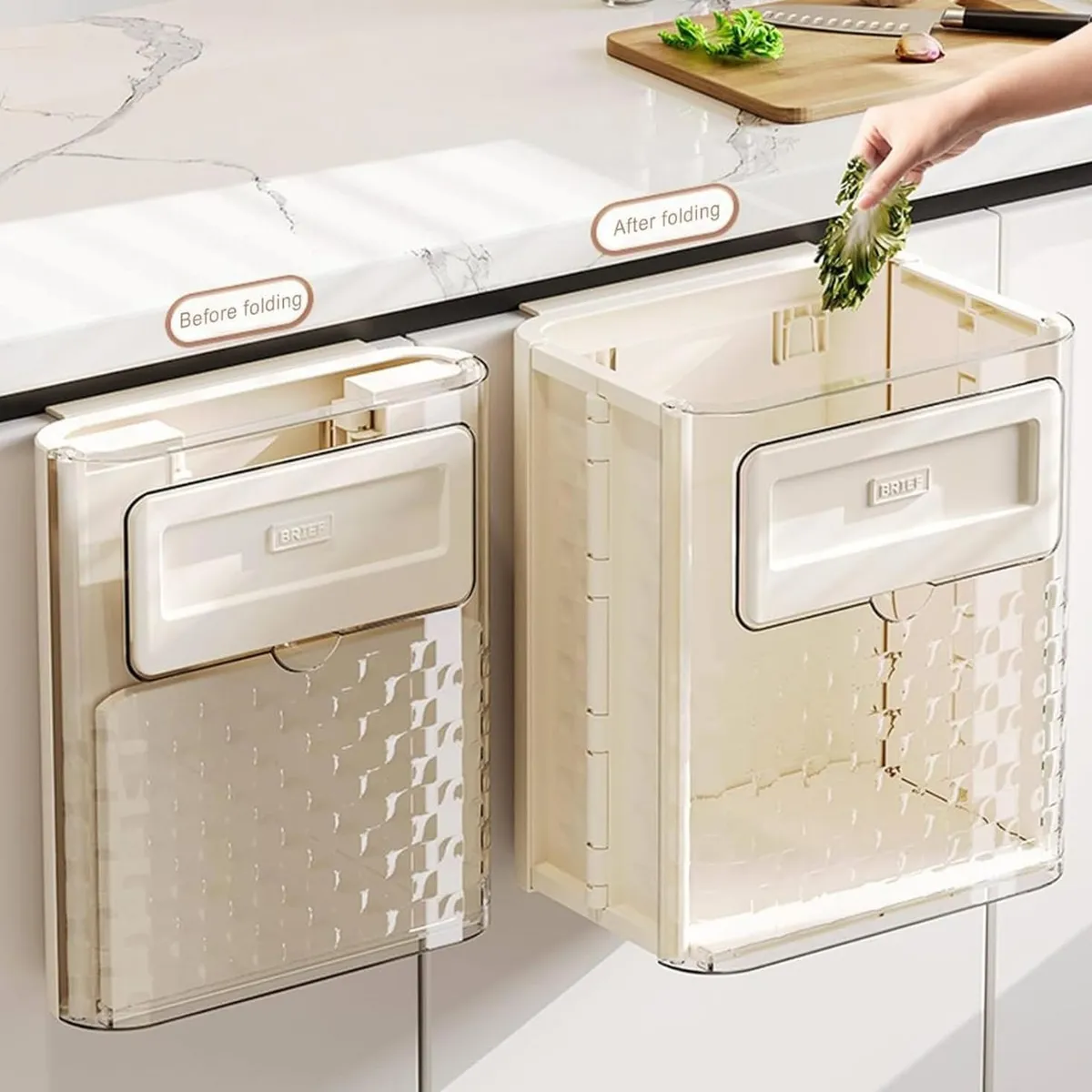 GENERICO - Basurero Plegable Para Cocina Papelero Portátil