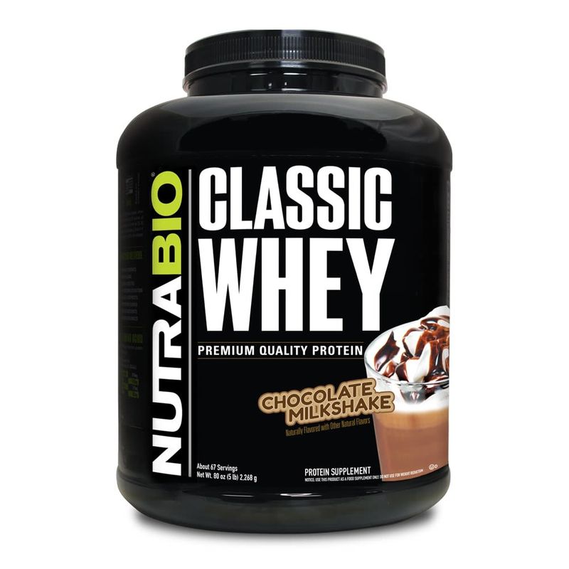 NUTRABIO - Classic Whey Nutrabio 5 Libras 66 Servicios. CHOCOLATE.