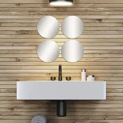 GENERICO - Set de 4 Espejos Redondos de 25CM Taller Sin Fronteras