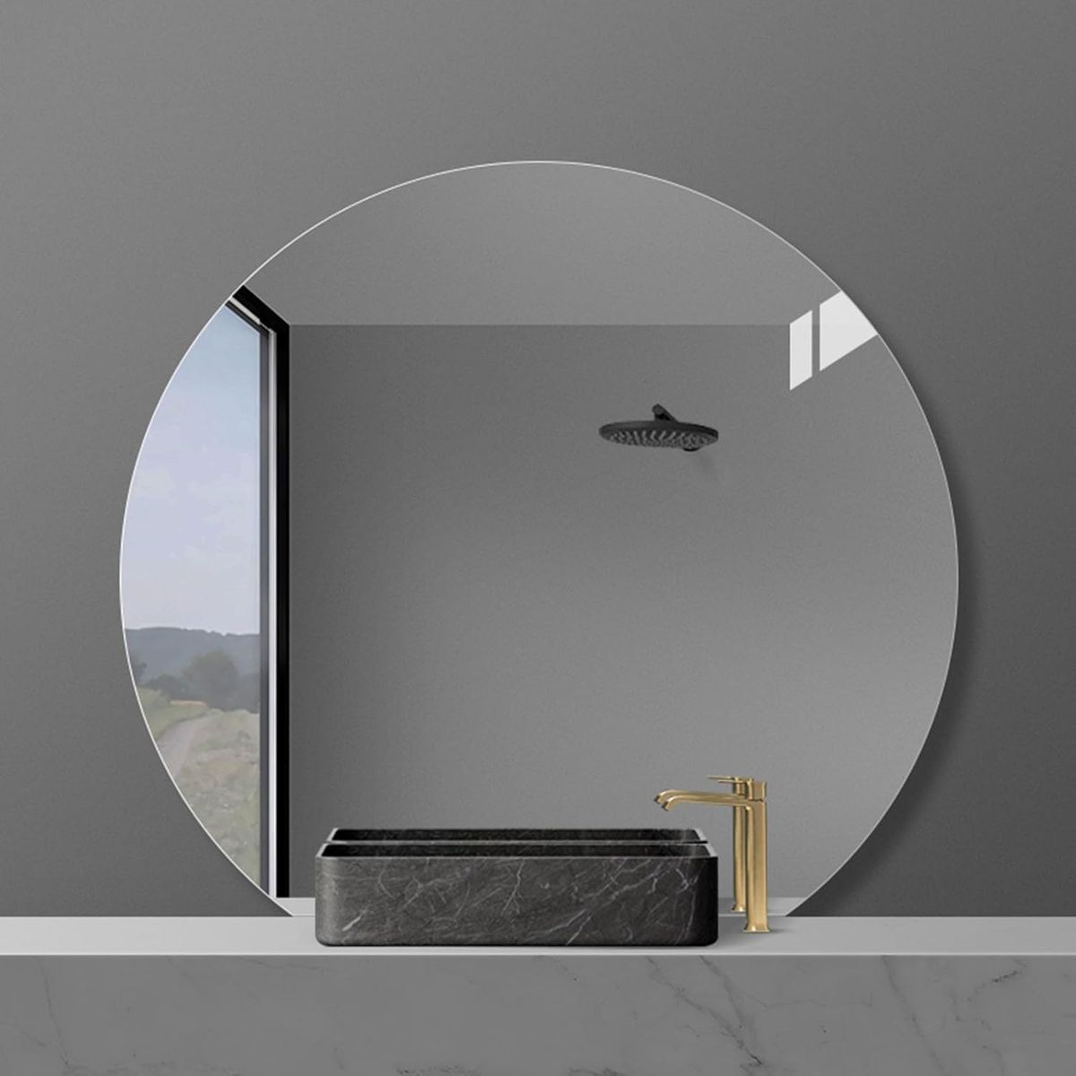 GENERICO - Espejo Semicircular 80CM Taller Sin Fronteras