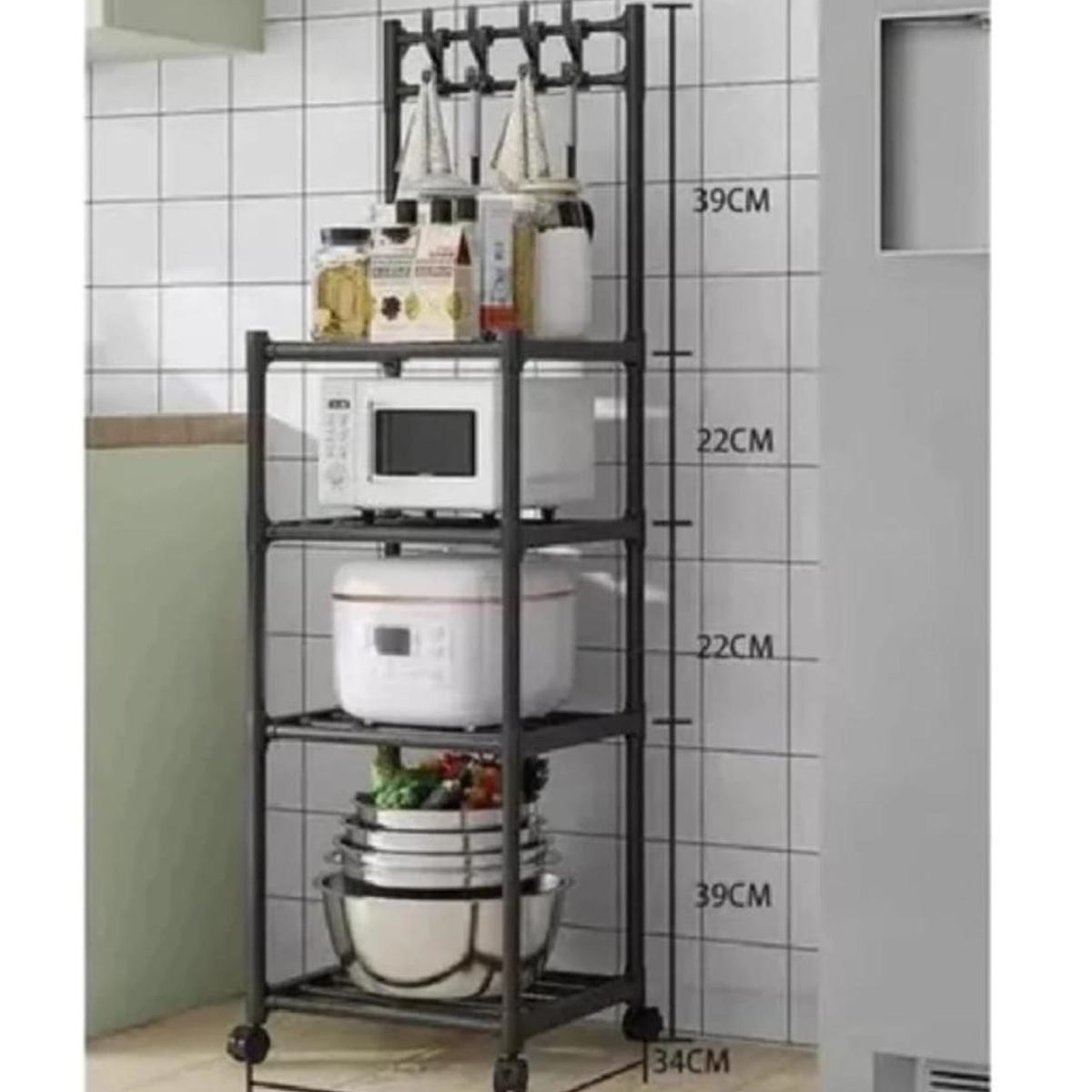 GENERICO - Estante Organizador Para Cocina Multifuncional Blanco