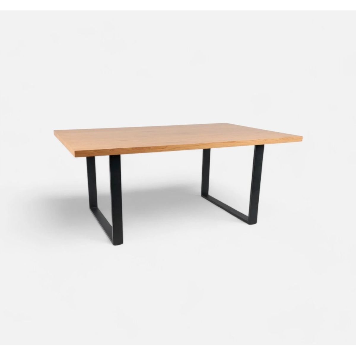 HABITA2 CHILE - Mesa Rectangular Industrial Madera Clara140x90 cm