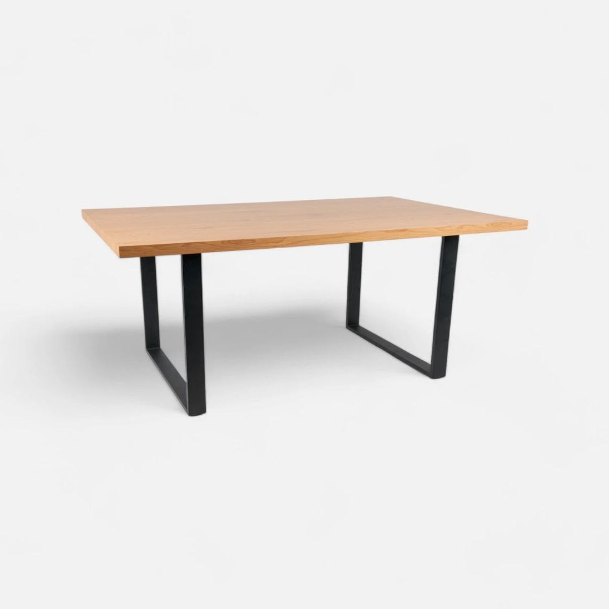 HABITA2 CHILE - Mesa Rectangular Industrial Madera Clara140x90 cm