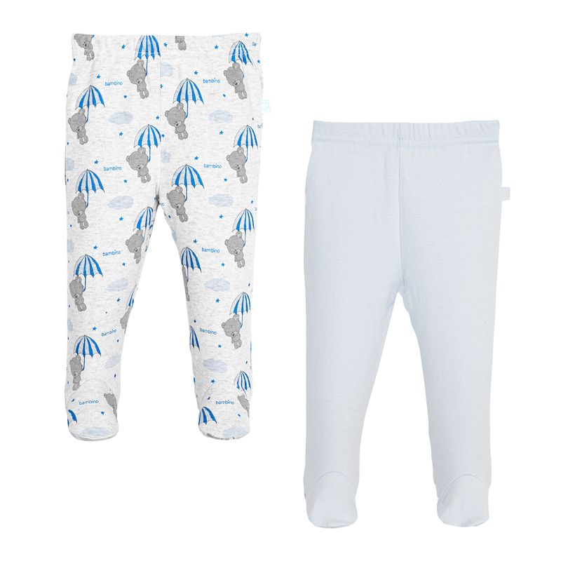 BAMBINO - Set 2 Piezas Pantys Bambino Creations Oso Gris