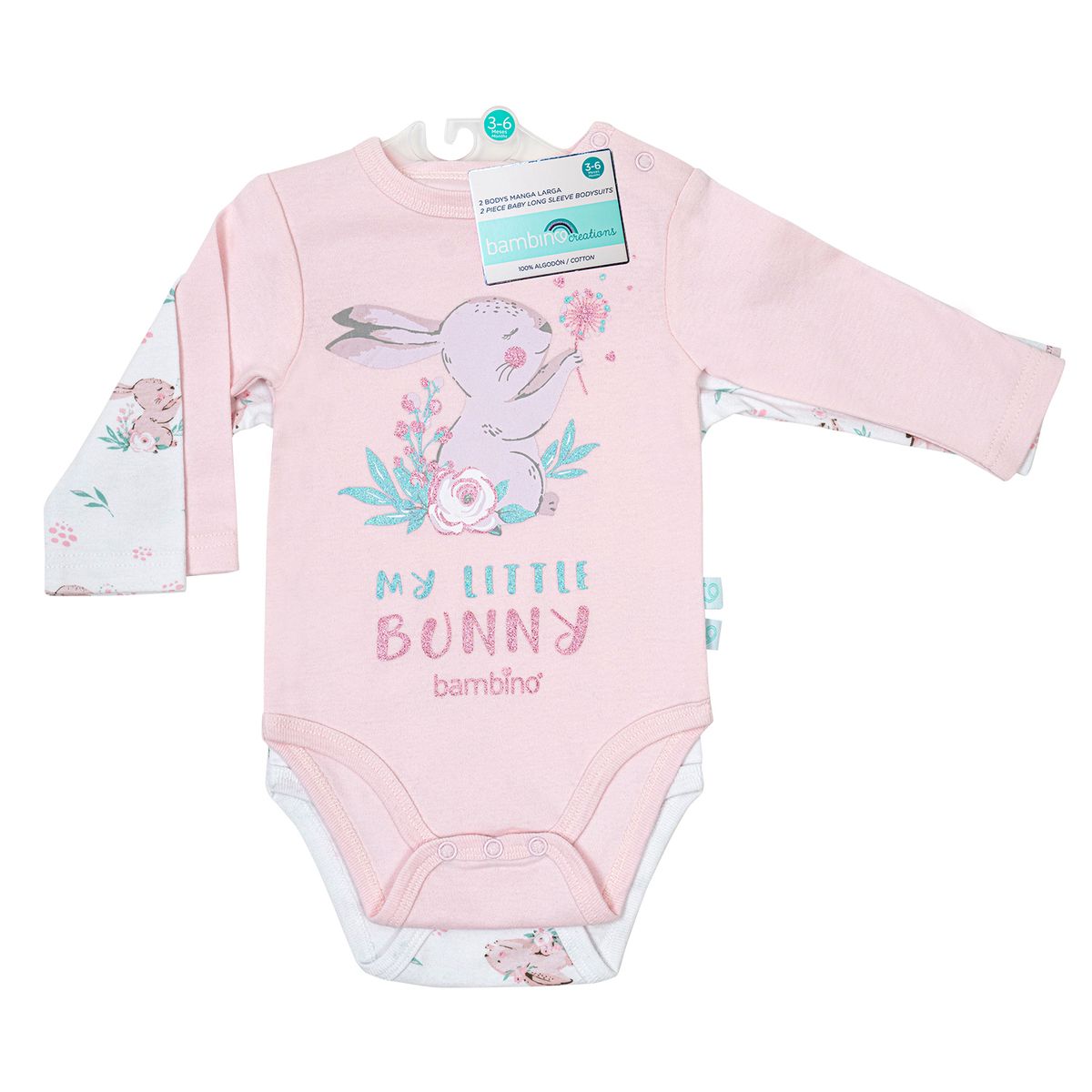 BAMBINO - Set 2 Piezas Bodys Manga Larga Bambino