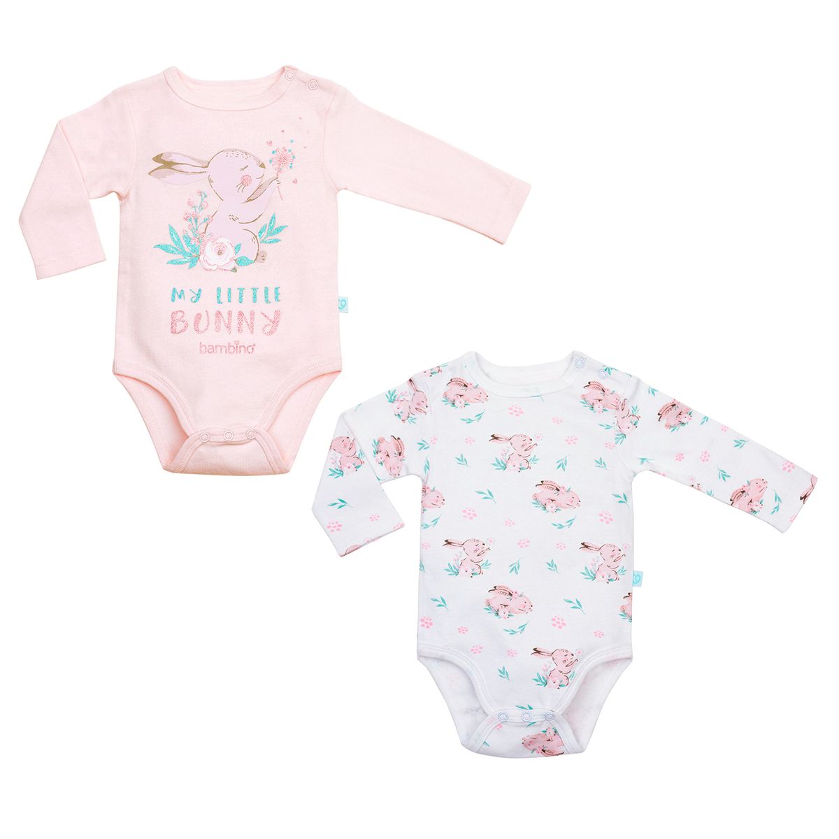 BAMBINO - Set 2 Piezas Bodys Manga Larga Bambino