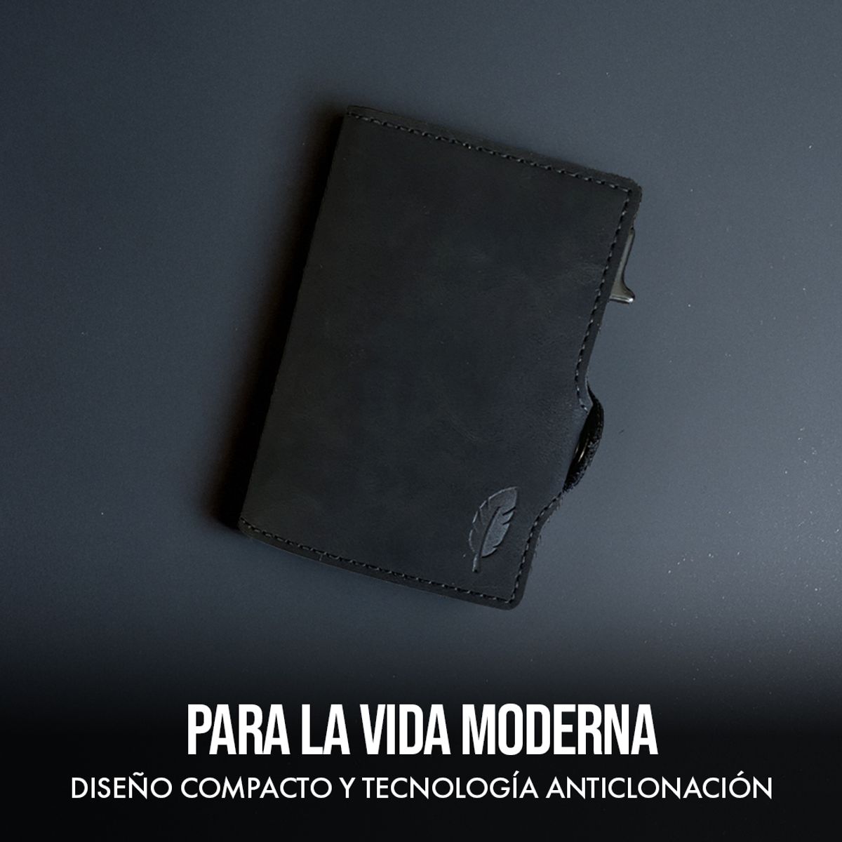 PARDAL - Billetera Inteligente con tarjetero RFID Black and Blue - Pardal