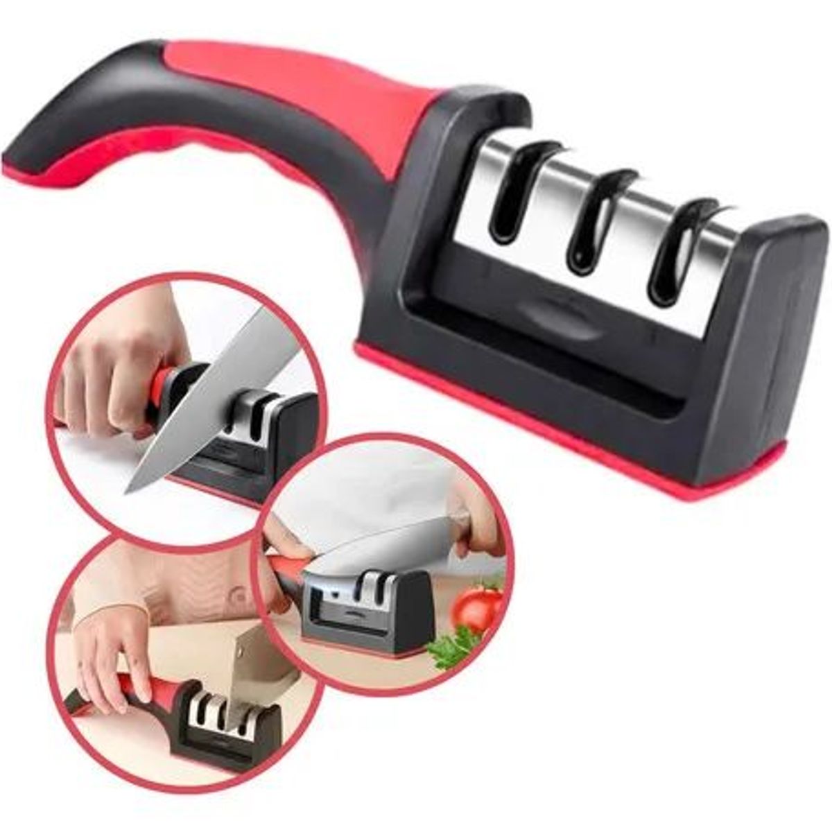 MOVI - Afilador De Cuchillos Y Tijeras Amolador Portatil Manual