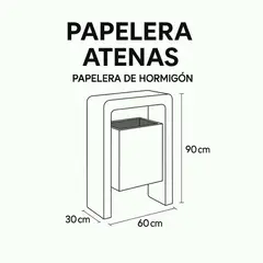 GENERICO - Basurero Prefabricado de Hormigón