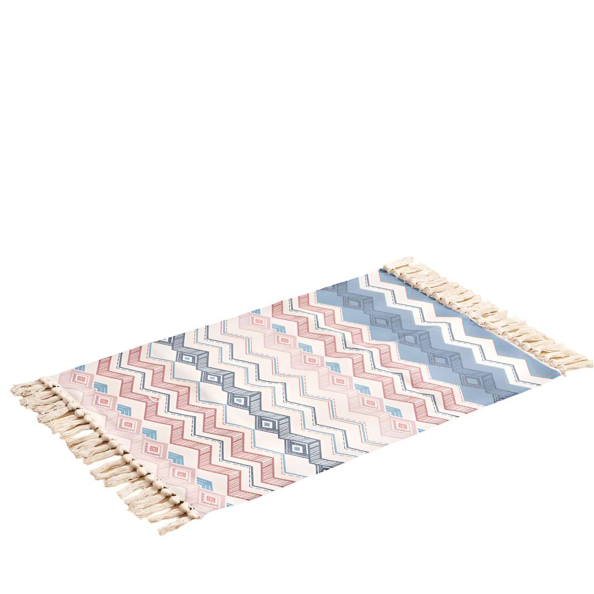 GENERICO - Set de 2 Alfombras de Lino 60x90 cm para Bajada de Cama  V10