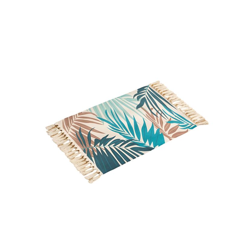 GENERICO - Set de 2 Alfombras de Lino 60x90 cm para Bajada de Cama  V6