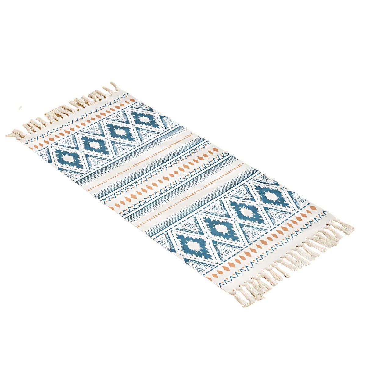 GENERICO - Set de 2 Alfombras de Lino 60x90 cm para Bajada de Cama  V13