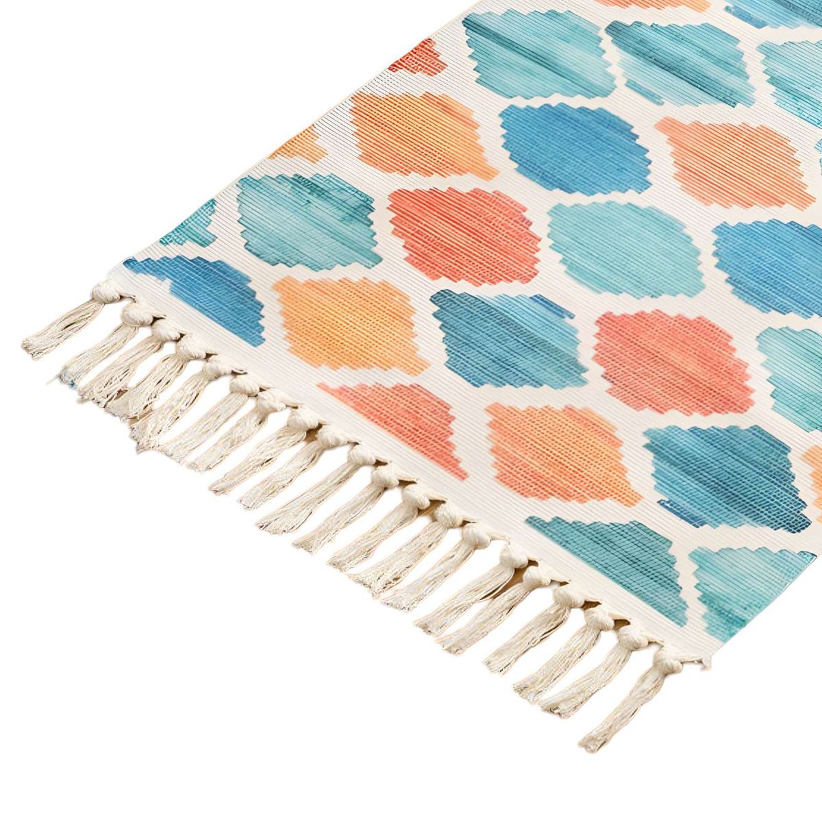 GENERICO - Set de 3 Alfombras de Lino 60x90 cm para Bajada de Cama  V2