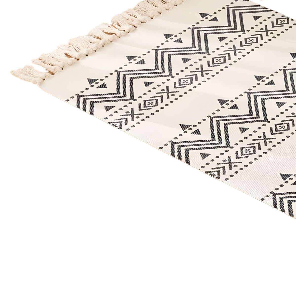 GENERICO - Juego de 2 Alfombras de Lino 60x90 cm para Bajada de Cama  V7