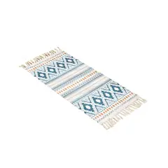 GENERICO - Juego de 2 Alfombras de Lino 60x90 cm para Bajada de Cama V13