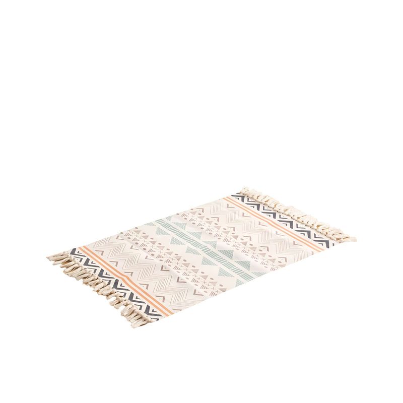 GENERICO - Juego de 2 Alfombras de Lino 60x90 cm para Bajada de Cama  V14