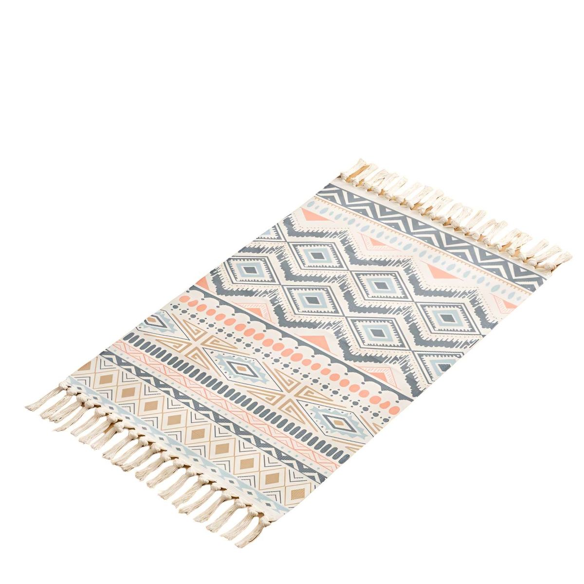 GENERICO - Juego de 2 Alfombras de Lino 60x90 cm para Bajada de Cama  V18.