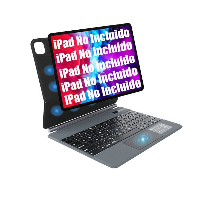 SHARGE - Teclados Bluetooth para iPad Air 4a(2020)/Air 5a(2022)10.9in Negro-Ñ
