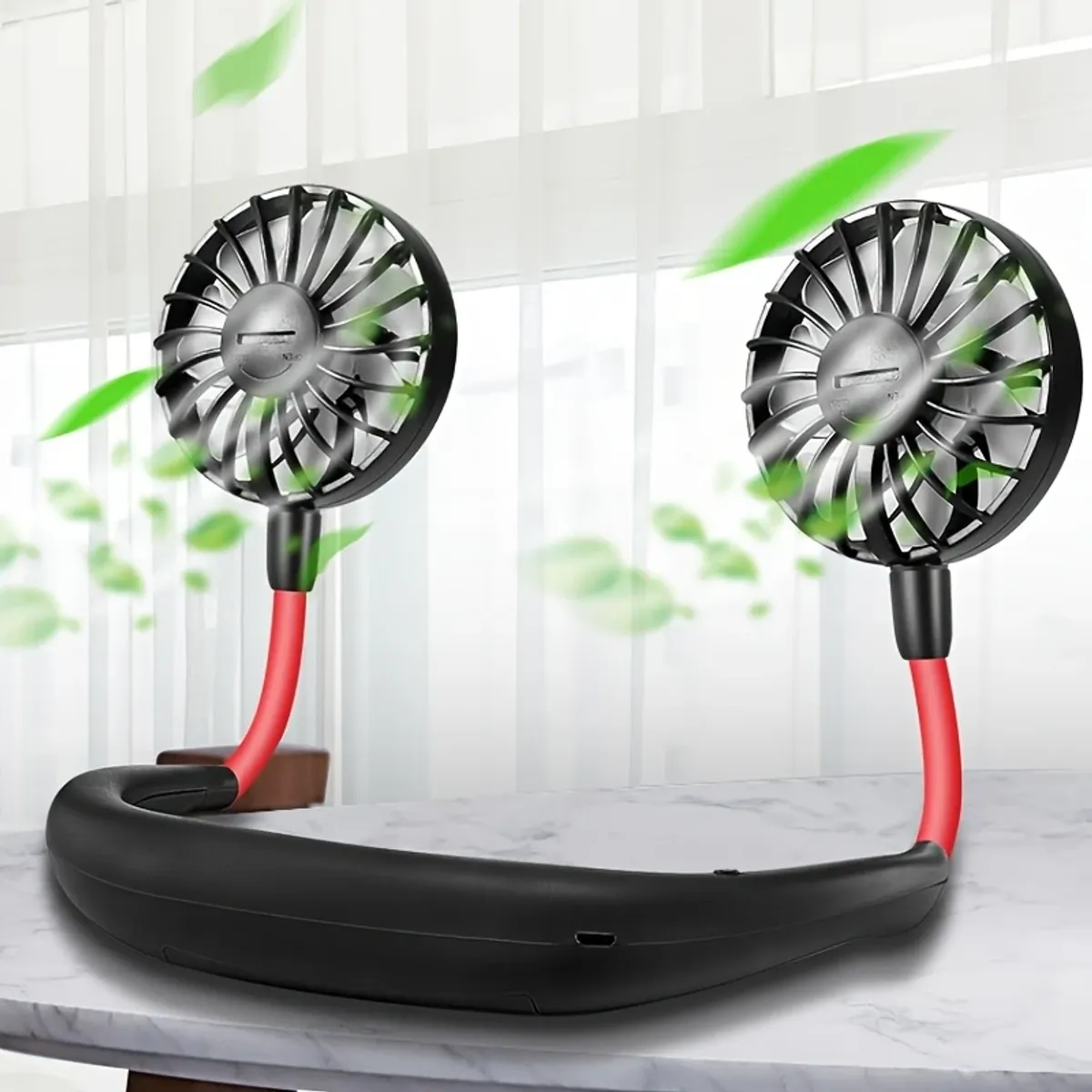GENERICO - Ventilador de cuello recargable para deportes
