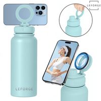 Botella Termica Agua Con Soporte Magnético 1000ml Color Celeste