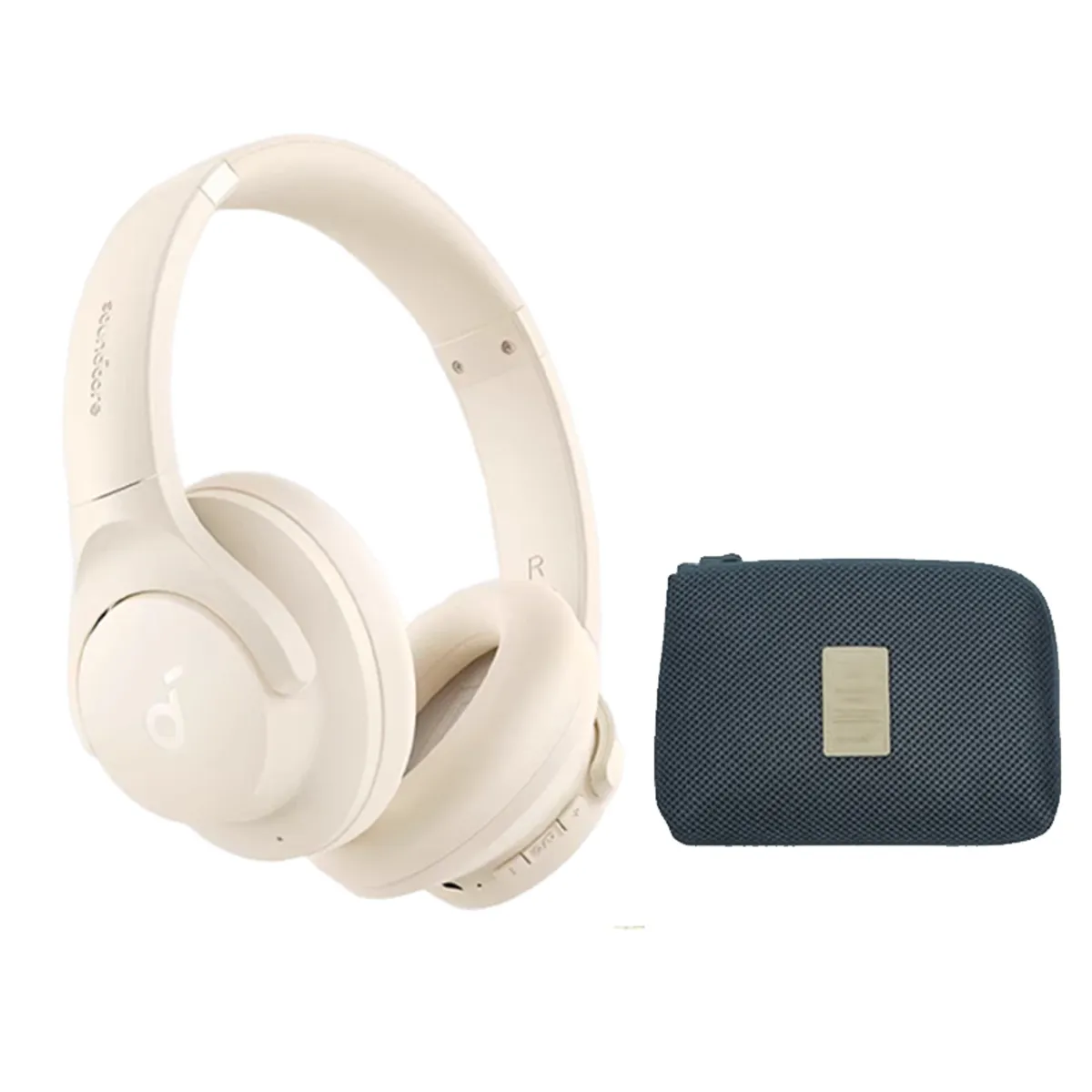 SOUNDCORE - Audifono Over Ear Noise Cancelling Q20i Soundcore Blanco y Estuche