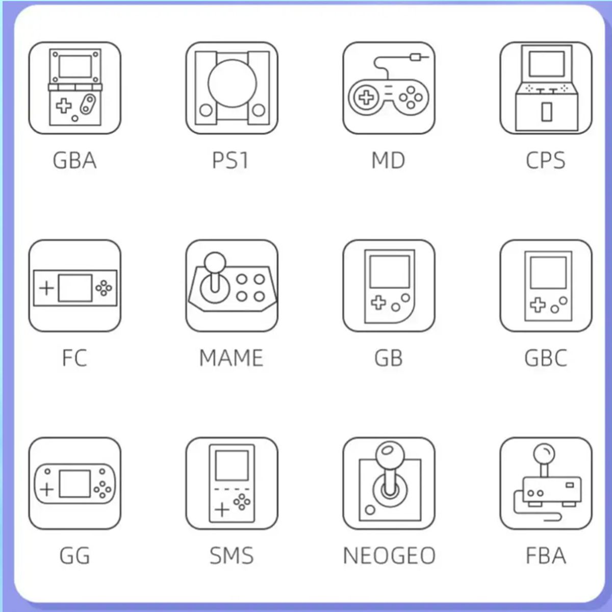 BRO TOUMI - Consola de videojuegos X20 Mini videoconsola portátil -Azul