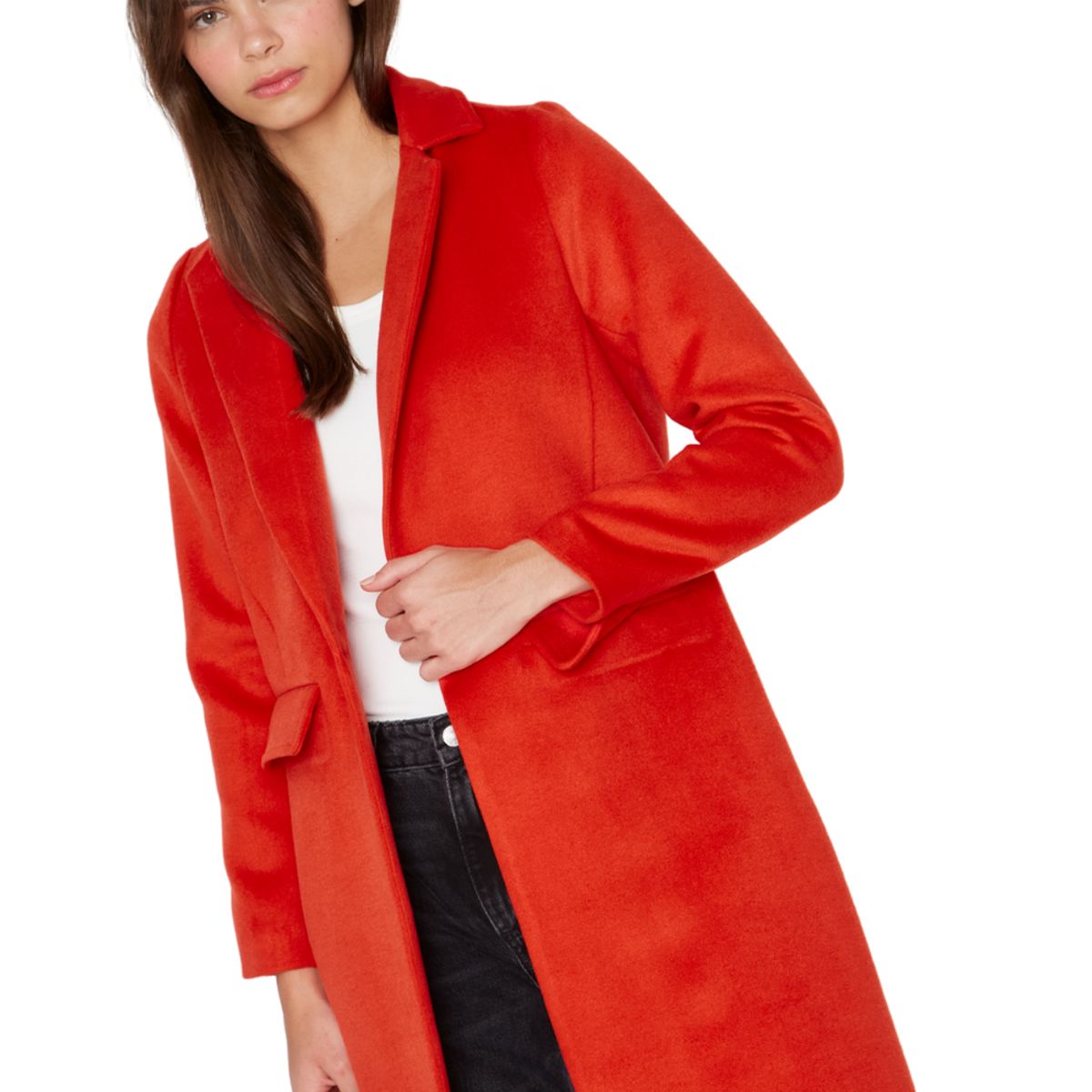 JACINTA TIENDA - Abrigo Paris coral Jacinta Tienda