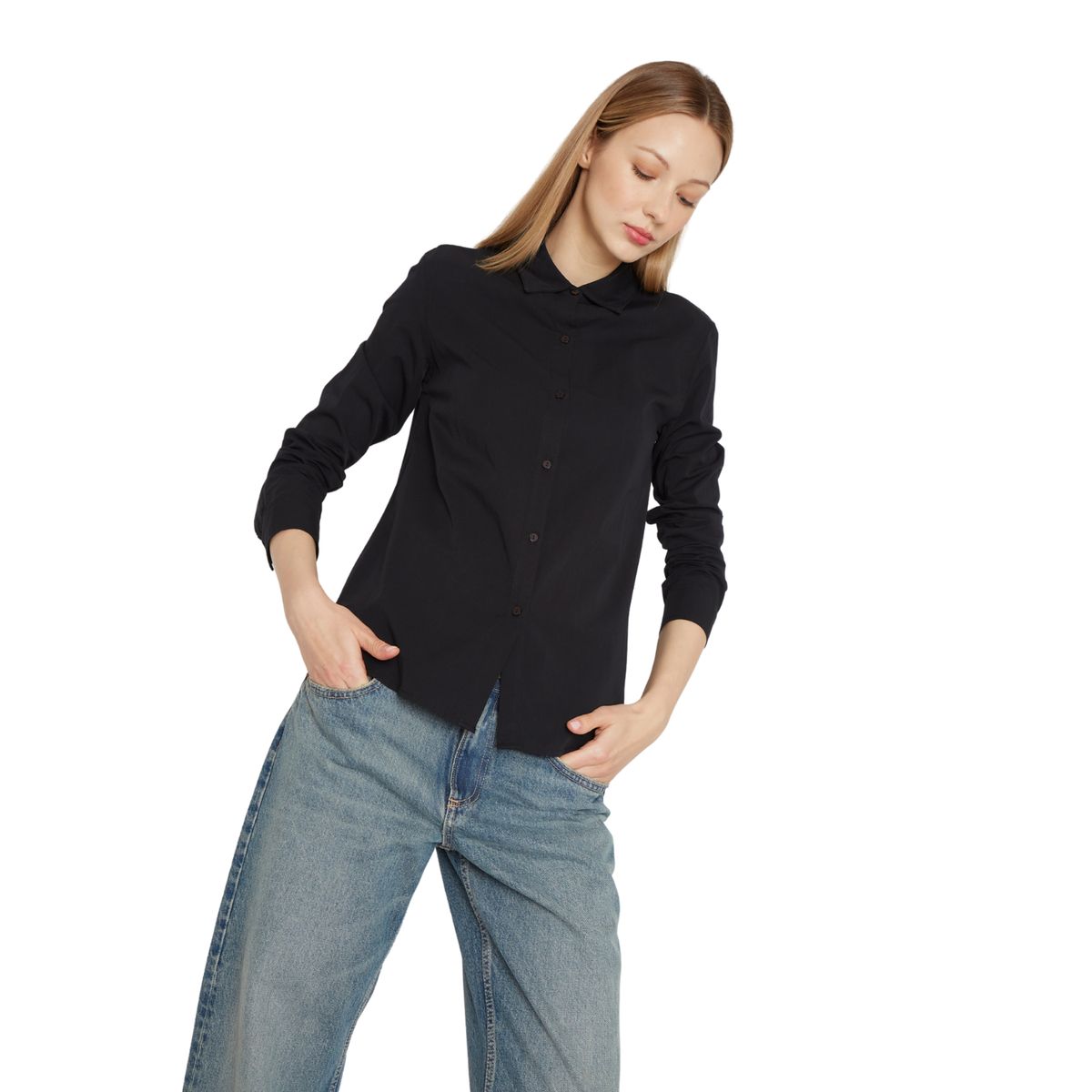 JACINTA TIENDA - Blusa Lina negra Jacinta Tienda