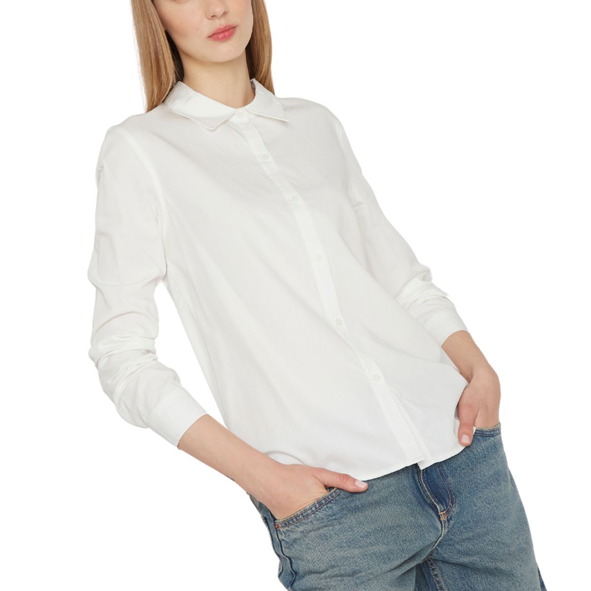 JACINTA TIENDA - Blusa Lina blanca Jacinta Tienda