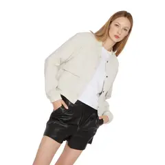 JACINTA TIENDA - Bomber Stone crudo