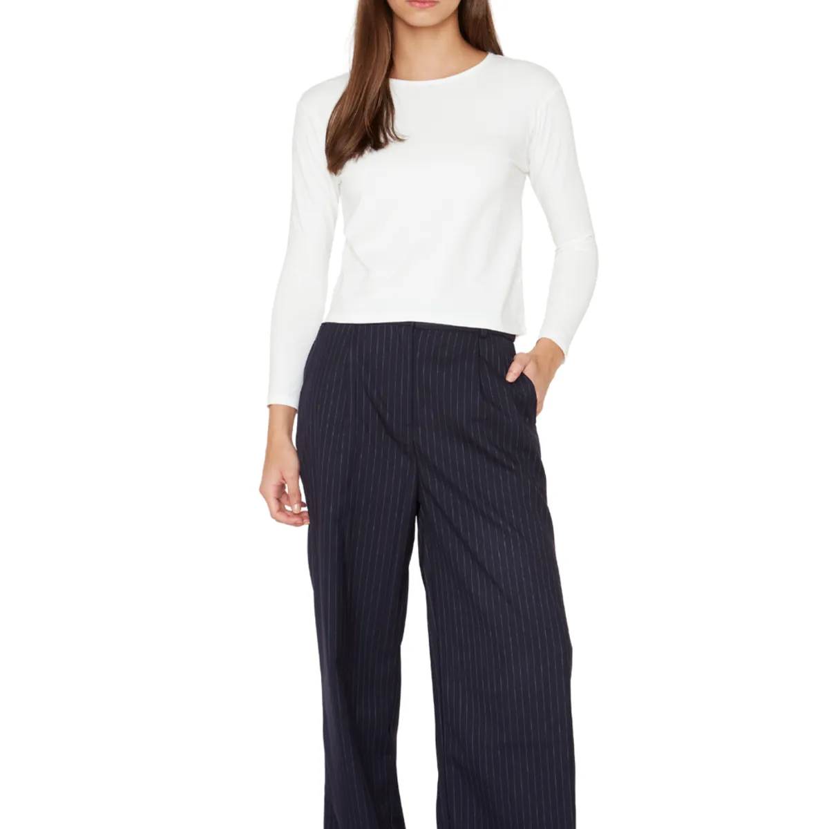 JACINTA TIENDA - Pantalón Porter líneas azul Jacinta Tienda