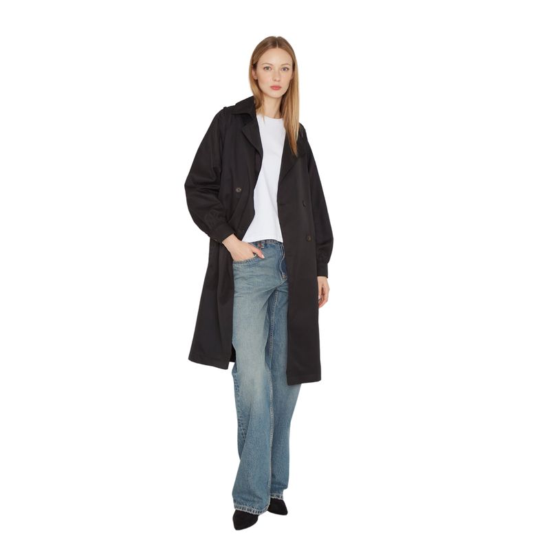 JACINTA TIENDA - Trench Coat Porter negro Jacinta Tienda