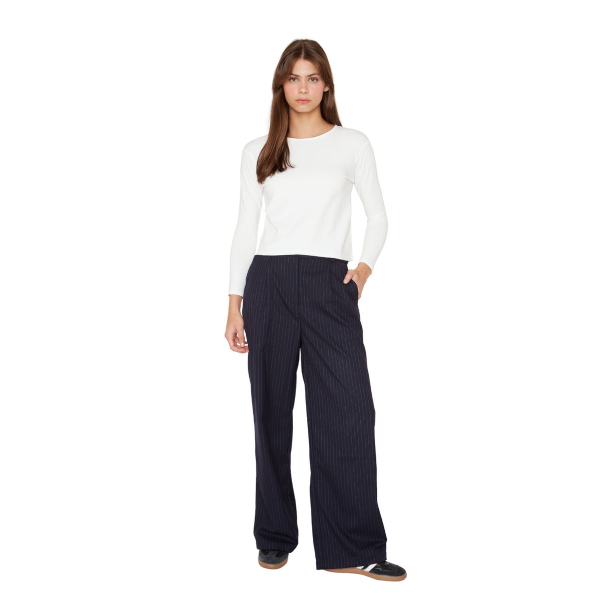 JACINTA TIENDA - Pantalón Porter líneas azul Jacinta Tienda