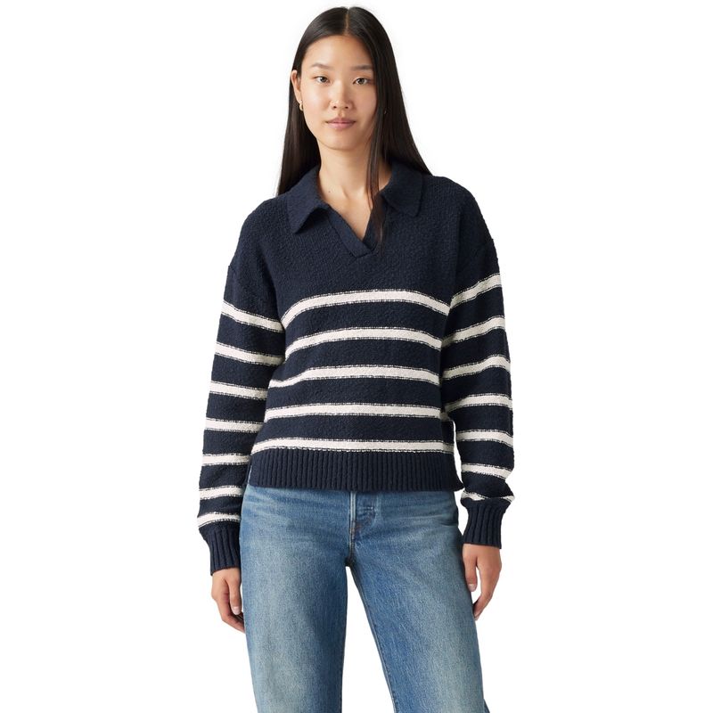 LEVIS - Sweater Mujer Satellite Polo Sweater Azul Levis