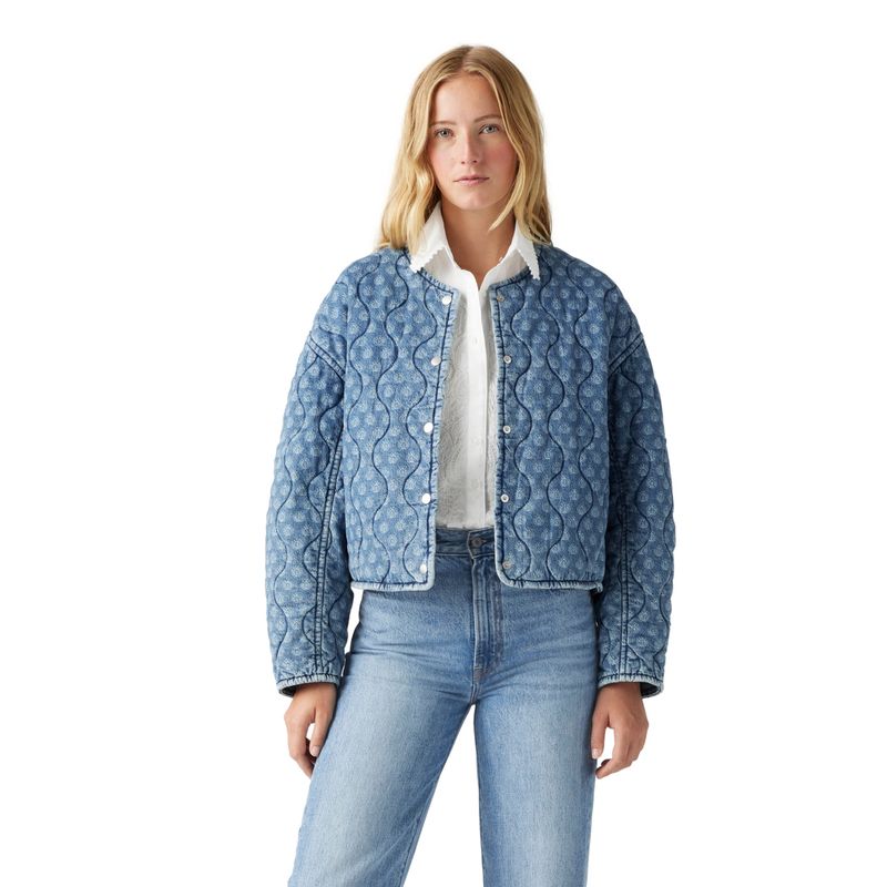 LEVIS - Chaqueta Mujer Rumer Quilted Liner Shrt Celeste Levis