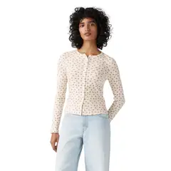 LEVIS - Polera Mujer Dry Goods Pointelle Ls Blanco