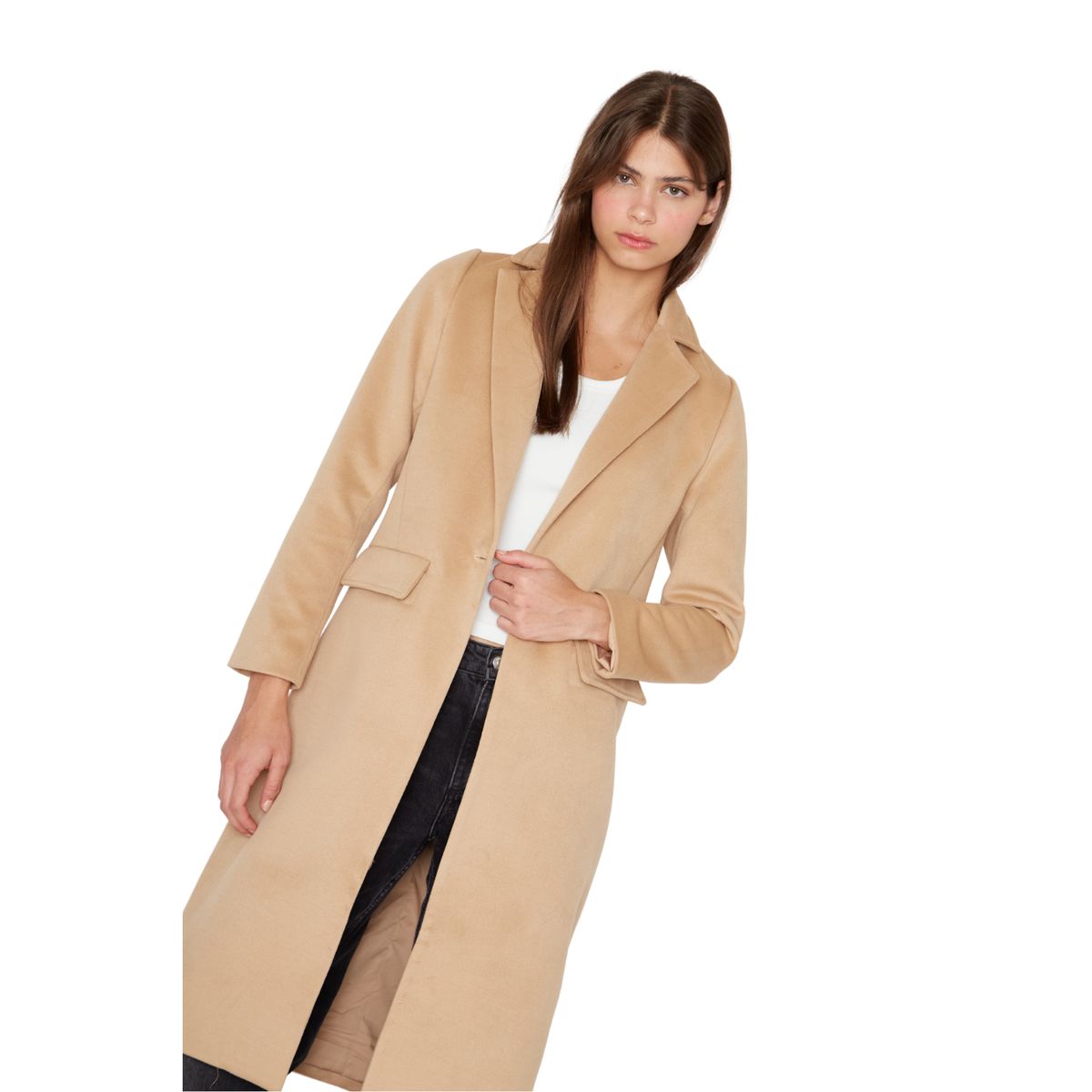 JACINTA TIENDA - Abrigo Paris camel Jacinta Tienda