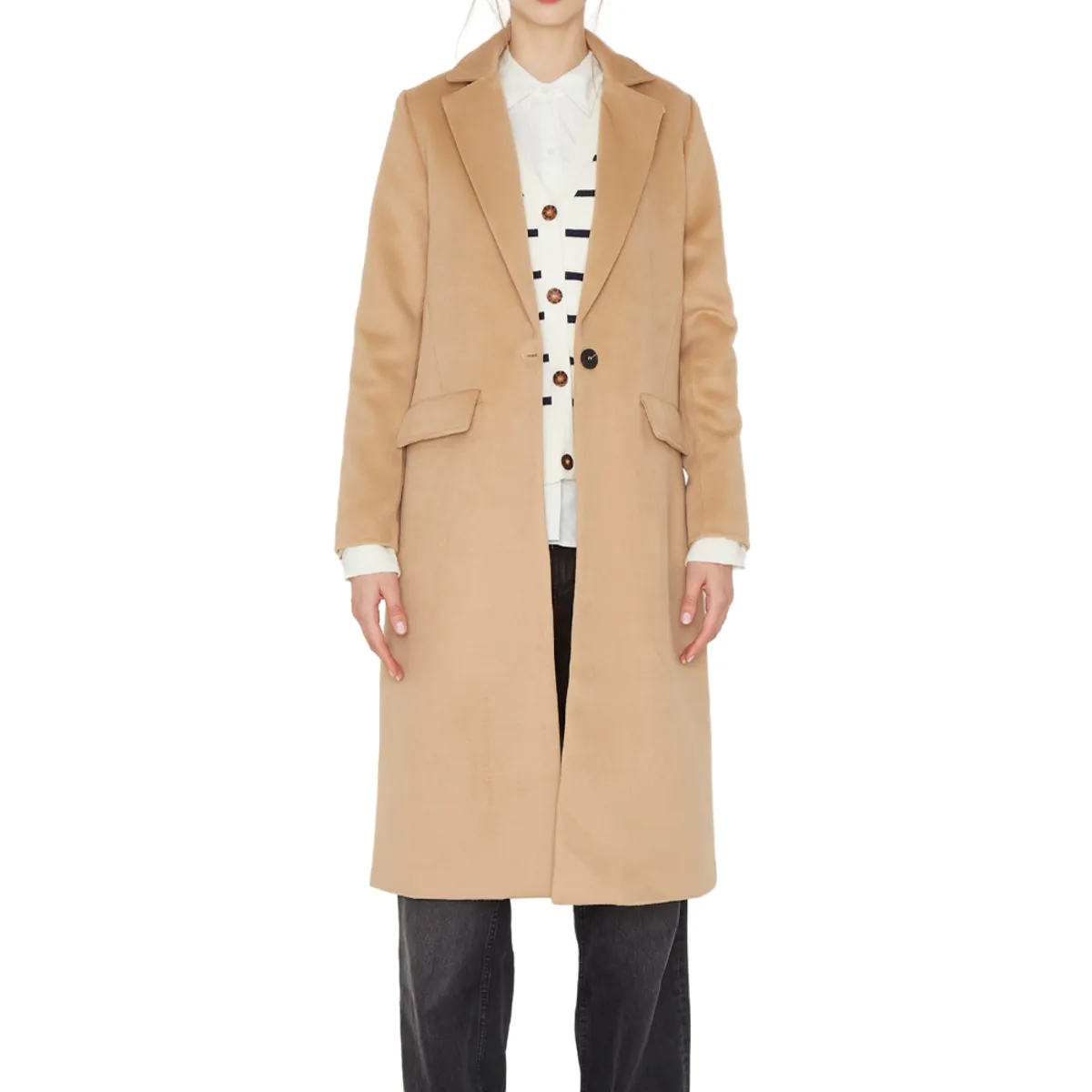 JACINTA TIENDA - Abrigo Paris camel Jacinta Tienda