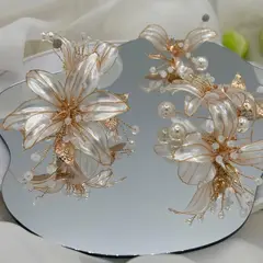 GENERICO - Tocado de Novia Flores Cristal