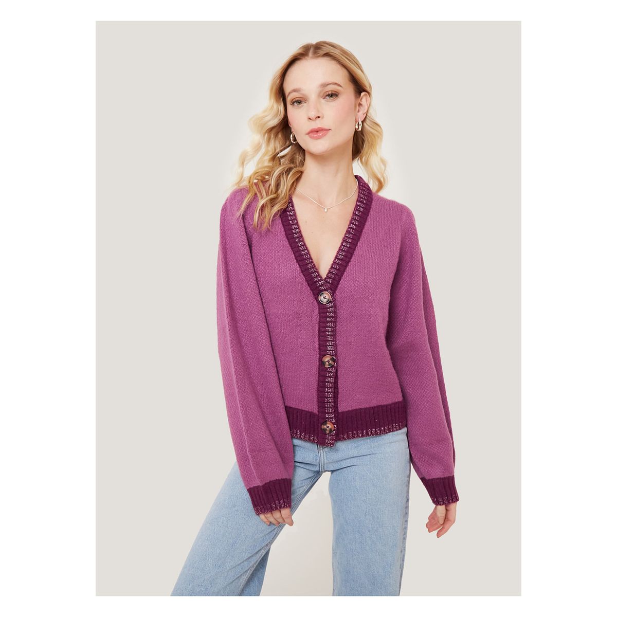 LOUNGE - Chaleco Boho Brillos LOUNGE