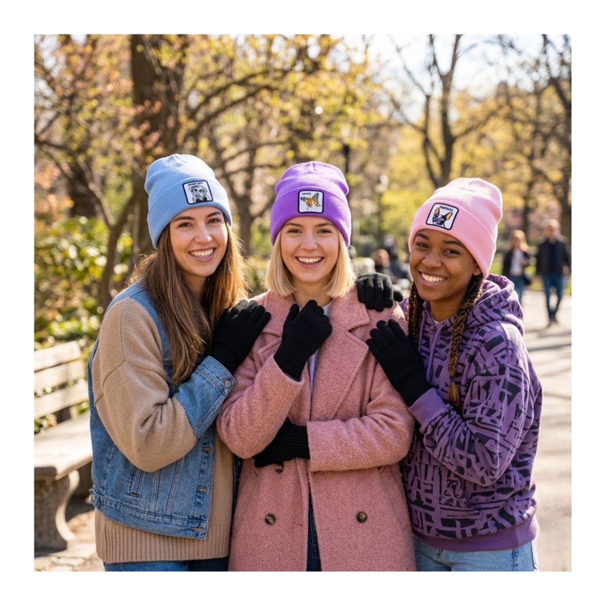 EKOL TACTICA MILITAR - Pack de 3 Gorros Beanies Lana Animales Colores y Diseños Surtidos