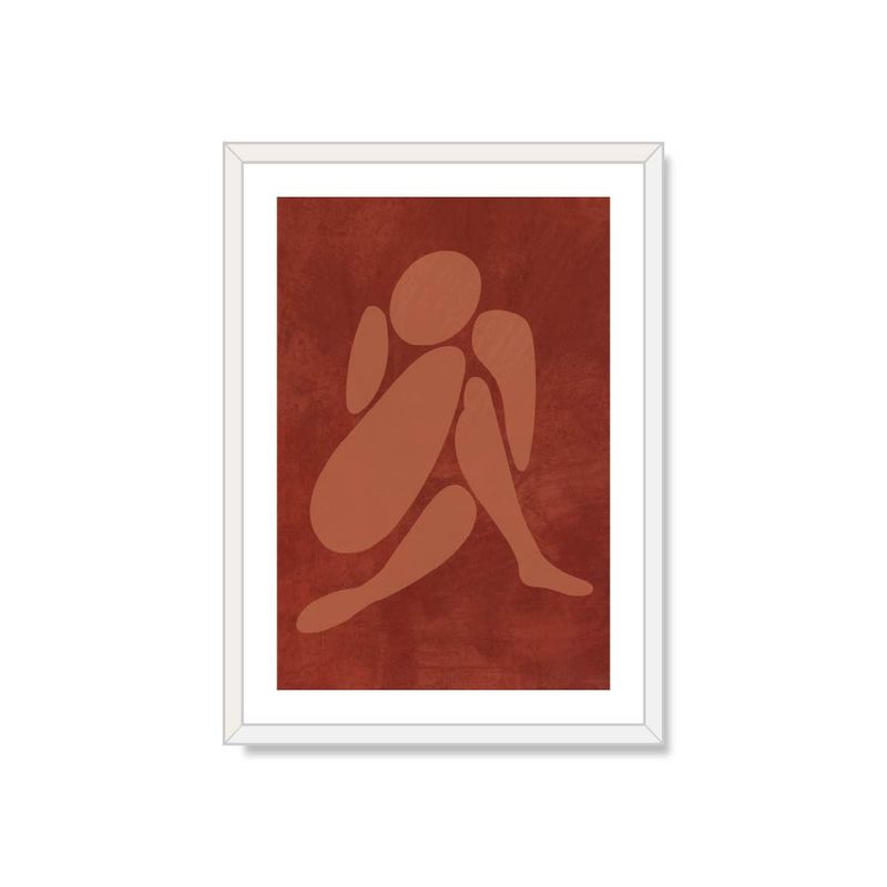 ALCUADRADO - Cuadro Individual Abrazo interior Blanco 70x50cm