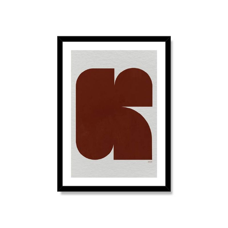 ALCUADRADO - Cuadro Individual Tipografía K Negro 50x40cm