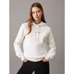 CALVIN KLEIN - Polerón con Gorro Monologo Blanco