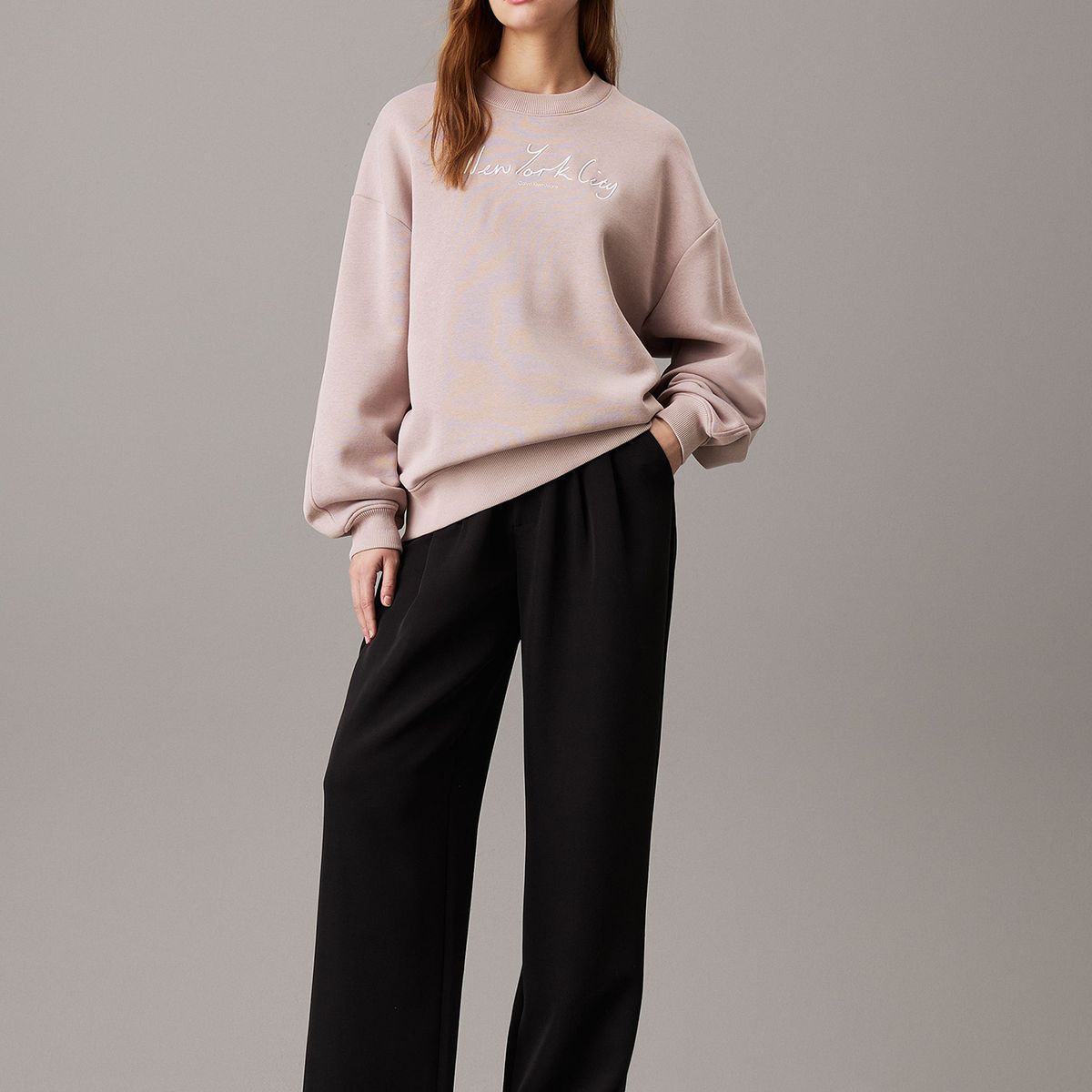 CALVIN KLEIN - Polerón Nyc Relaxed Beige Calvin Klein