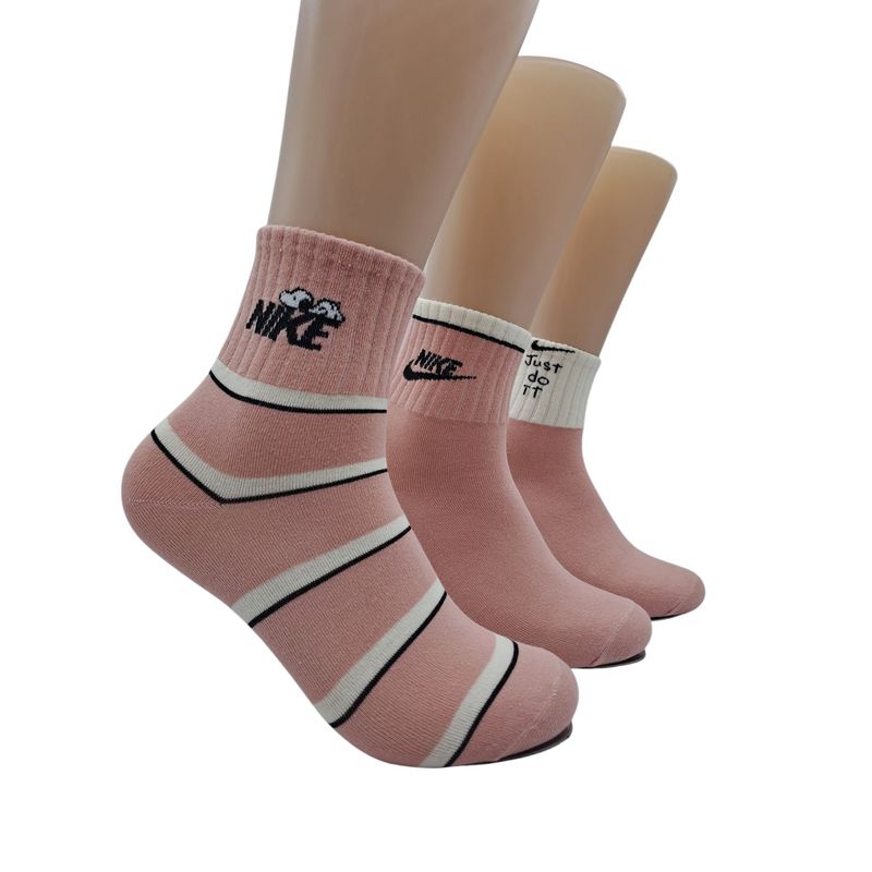 ETERNIUM - Calcetines Pack x3 Everyday Snoopy Color Rosado Nº 2