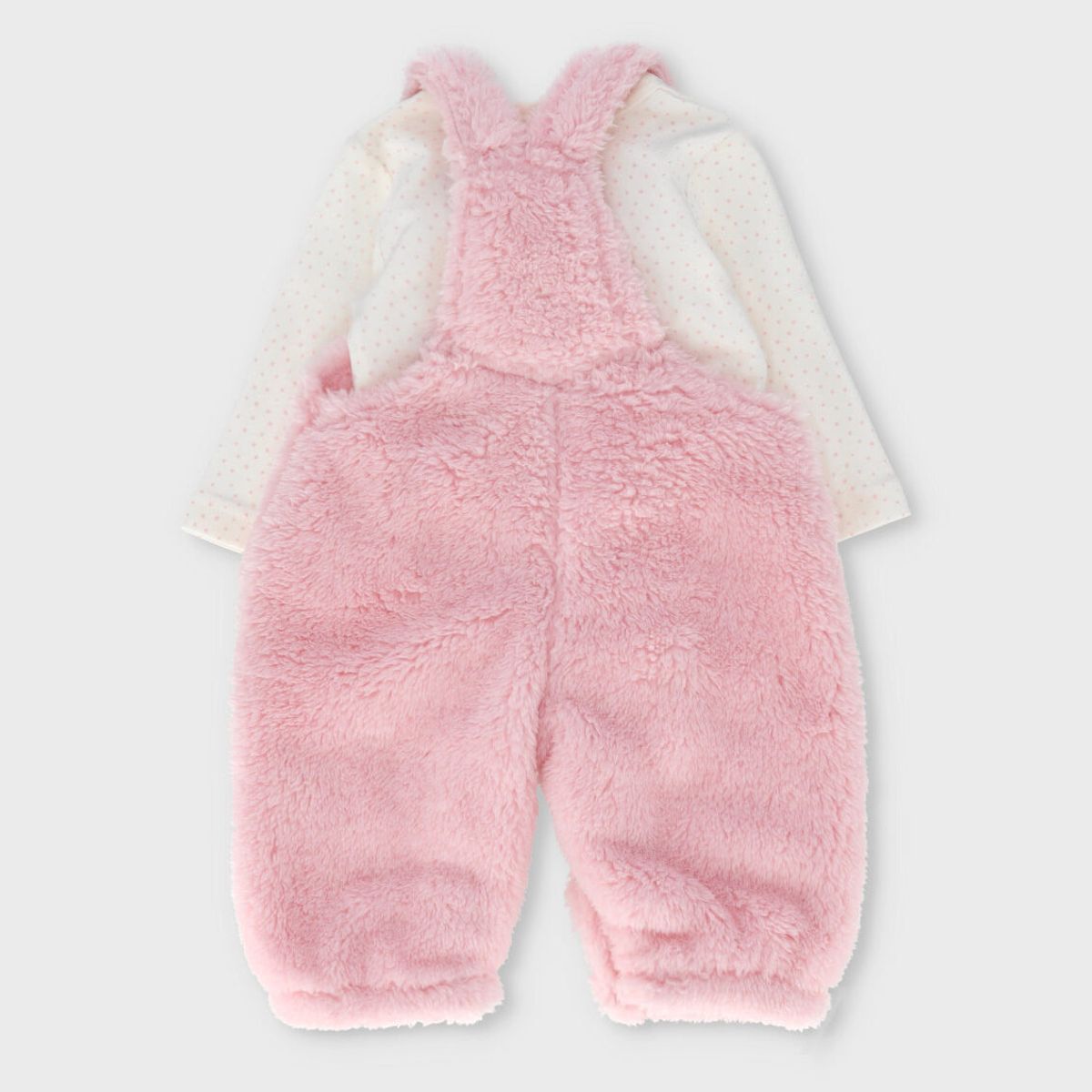 4KIDS - Jardinera recién nacida sherpa rosado 4 Kids