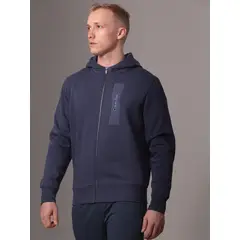 CALVIN KLEIN - Polerón con Gorro Horizontal Logo Azul