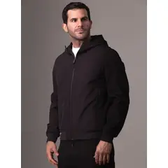 CALVIN KLEIN - Chaqueta con Gorro Softshell Negro